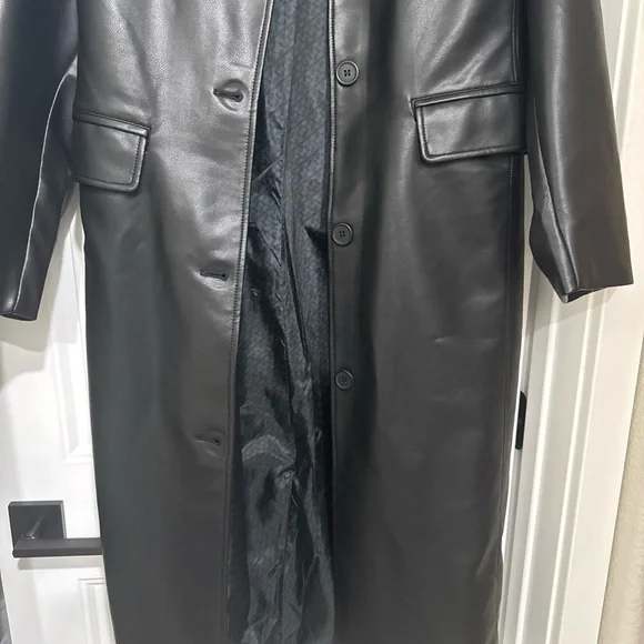 Rebecca Minkoff Black Vegan Leather Jacket - Picture 2 of 9